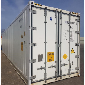Used 40ft High Cube Reefer shipping container for sale in the United Kingdom | Cost-effective refrigerated storage