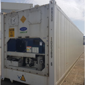 Used 40ft High Cube Reefer shipping container for sale in the United Kingdom | Cost-effective refrigerated storage