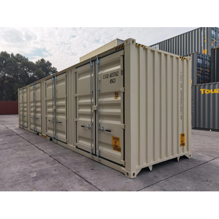 Neuer 45-Fuß high cube open side container | Maximale Lagerkapazität