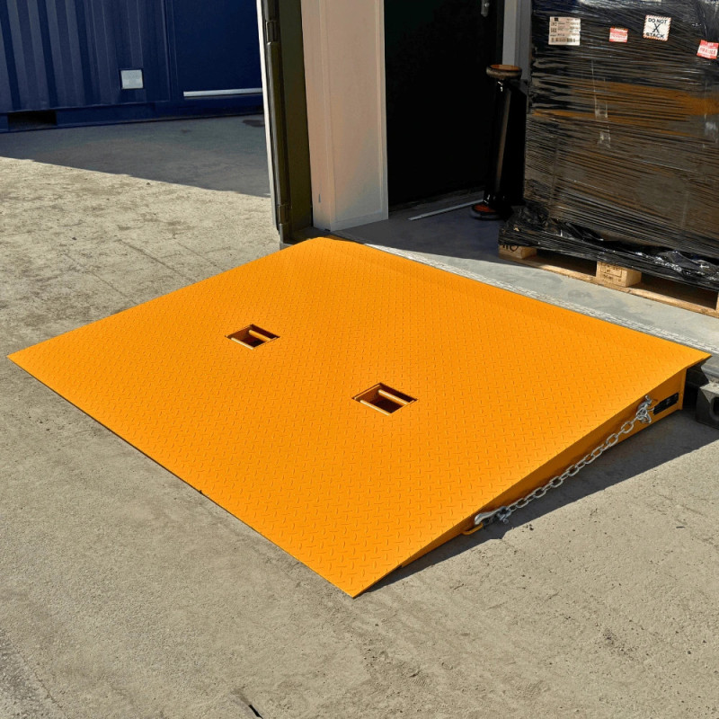 Mobile verstärkte Stahl-Containerzufahrtsrampe – 1 bis 60 Tonnen